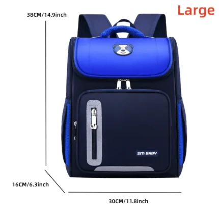 حقيبة ظهر مدرسية للأطفال ذات سعة كبيرة لطلاب المدارس الابتدائية في رياض الأطفال حقيبة ظهر للسفر مضادة للماء مع عمود فقري واقي