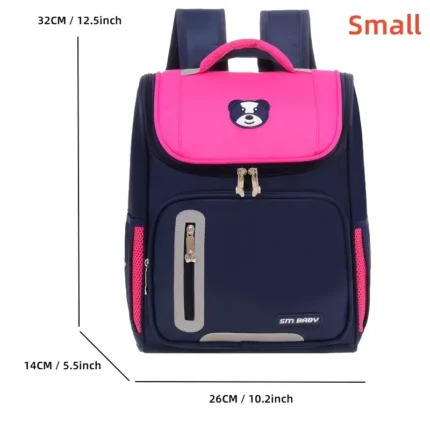 حقيبة ظهر مدرسية للأطفال ذات سعة كبيرة لطلاب المدارس الابتدائية في رياض الأطفال حقيبة ظهر للسفر مضادة للماء مع عمود فقري واقي