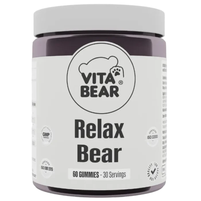 فيتامين تخفيف التوتر والقلق والاكتئاب طبيعي 100% من فيتا بير 60 قطعة حلوى Vita Bear