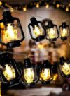 مصابيح التخييم الخارجية من تايران خيمة محمولة بطول 10 متر 80 خرزة LED حديث