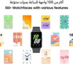 سوار اللياقة البدنية سامسونج جالكسي فيت 3 خفيف وانيق، بطارية تدوم 13 يومًا، اكثر من 100 تمرين وتتبع النوم، 40 ملم، رمادي