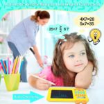 العاب تعليمية تعليمية، هدايا العاب رياضيات للاطفال بعمر 4 5 6 7 8 9 سنوات للاولاد والبنات، الة تدريب ذكية على مكعبات ارقام الاطفال ولوحات رسم LCD لعبة مونتيسوري (قطعة واحدة)