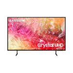 سامسونج تلفزيون ذكي 65 بوصة 4K LED HDR ترقية كريستال UHD بيور كولور Tizen OS كيو سيمفوني اسود UA65DU7000UXSA ضمان لمدة عامين (موديل 2024 نسخة المملكة العربية السعودية)