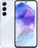 جوال جالكسي A55 شبكة الجيل الخامس 5G من سامسونج ذاكرة تخزين 256GB RAM 8GB ذكي بنظام اندرويد كحلي رائع (إصدار المملكة العربية السعودية) بشريحتين