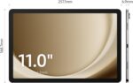 سامسونج تابلت جالكسي تاب A9 واي فاي بنظام اندرويد، ذاكرة RAM 8GB، تخزين 128GB، غرافيت (إصدار المملكة العربية السعودية)