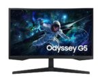 شاشة ألعاب منحنية سلسلة اوديسي G5 مقاس 27 بوصة دقة 2K QHD و2560×1440 HDR10 تقنية لوحة في ايه وقت استجابة 1 مللي ثانية معدل تحديث 165 هرتز مزامنة مجانية ام دي خالية - الوميض -...