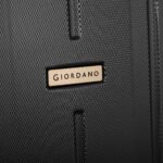 Giordano حقائب سفر بعجلات مزدوجة دوارة مع قفل رقمى للحفاظ على الخصوصية و تناسب جميع الاذواق . (أسود, مقاس 20 انش)، من جيوردانو، بولي كربونات (PC)