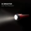 ساتيش LED مصباح يدوي متعدد حزمة، مشرق والتحمل، سوبر طويل عمر البطارية، استخدم لحالات الطوارئ، التخييم، في الهواء الطلق، بطاريات شملت، أحمر، أزرق، أبيض ناصع، 6.2 - س 3.9 - × 2.8 -