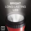 ساتيش LED مصباح يدوي متعدد حزمة، مشرق والتحمل، سوبر طويل عمر البطارية، استخدم لحالات الطوارئ، التخييم، في الهواء الطلق، بطاريات شملت، أحمر، أزرق، أبيض ناصع، 6.2 - س 3.9 - × 2.8 -
