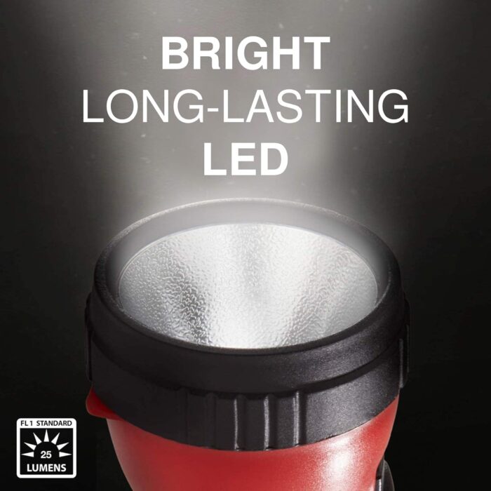ساتيش LED مصباح يدوي متعدد حزمة، مشرق والتحمل، سوبر طويل عمر البطارية، استخدم لحالات الطوارئ، التخييم، في الهواء الطلق، بطاريات شملت، أحمر، أزرق، أبيض ناصع، 6.2 - س 3.9 - × 2.8 -