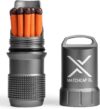 اكزوتاك - حامل ادوات المطابقة للتخييم مقاوم للماء مقاس XL مع مضرب مدمج من ماتش كاب