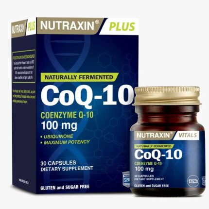 إنزايم CoQ10 من نوتراكسين 30 قرص لدعم الصحة العامة Nutraxin
