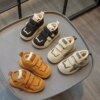 2025 Winter Children Cotton Shoes Boys Sports Shoes Plus Velvet Thicken Warm Sports Shoes Comfort Warm Baby Casual Sneakers 241216