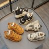 2025 Winter Children Cotton Shoes Boys Sports Shoes Plus Velvet Thicken Warm Sports Shoes Comfort Warm Baby Casual Sneakers 241216