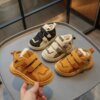 2025 Winter Children Cotton Shoes Boys Sports Shoes Plus Velvet Thicken Warm Sports Shoes Comfort Warm Baby Casual Sneakers 241216