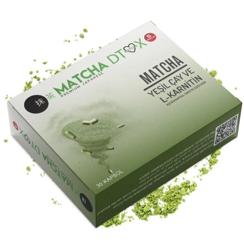 كبسولات التنحيف بخلاصة شاي الماتشا الأخضر و إل-كارنيتين