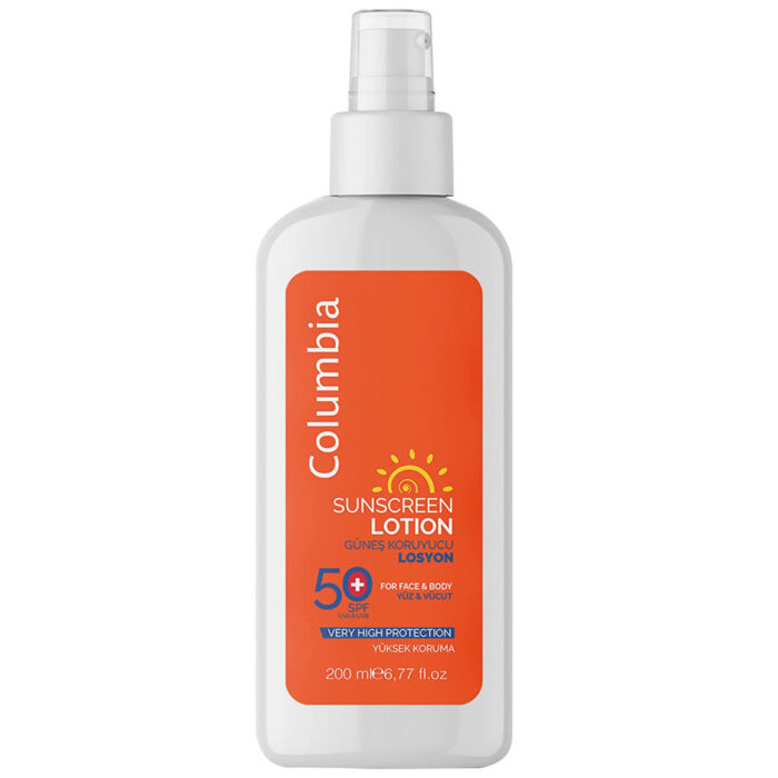 لوشن واقي شمس للوجه والجسم من كولومبيا Columbia حماية فائقة SPF 50 - حجم 200 مل