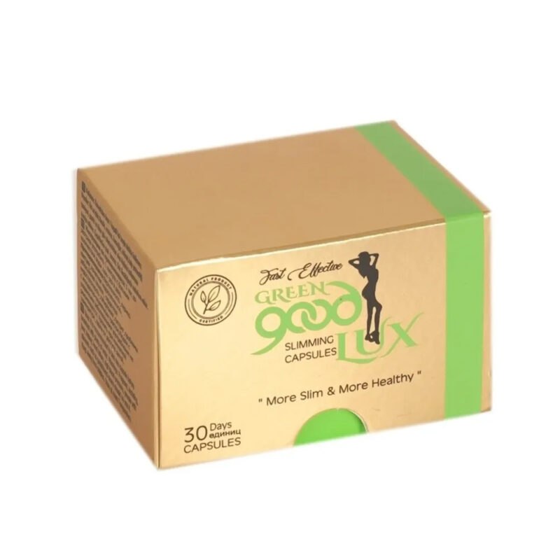 كبسولات التخسيس SLT SLIM Green Good Lux تركيبة طبيعية لخسارة الوزن في شهر واحد - 30 كبسولة
