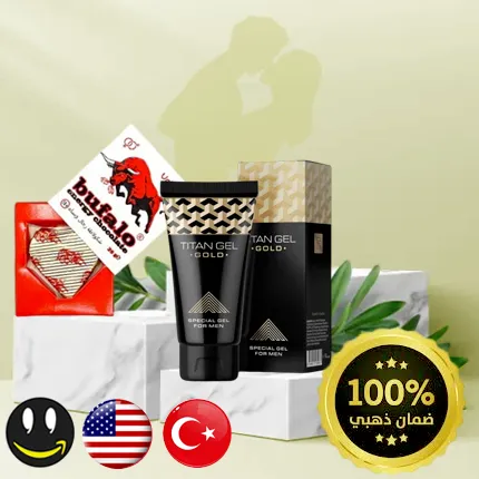 جل تيتان الذهبي Titan Gel Gold | للتأخير وزيادة حجم القضيب وقوة الانتصاب | 3 عبوات 50 مل | متجر واو الأفضل