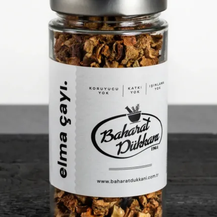 شاي تفاح طبيعي 100% من Baharat Dükkanı - عبوة 150 جم