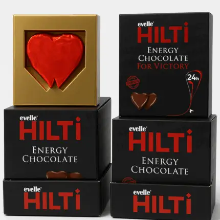 شوكولاتة هيلتي جولد لتعزيز الرغبة والطاقة للرجال | 12 قطعة