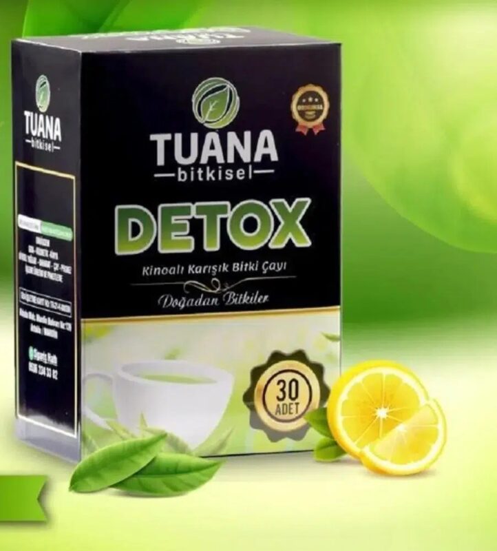 توانا ديتوكس شاي الأعشاب للتخلص من السموم ومساعد التخسيس عبوة 30 قطعة من Tuana Bitkisel