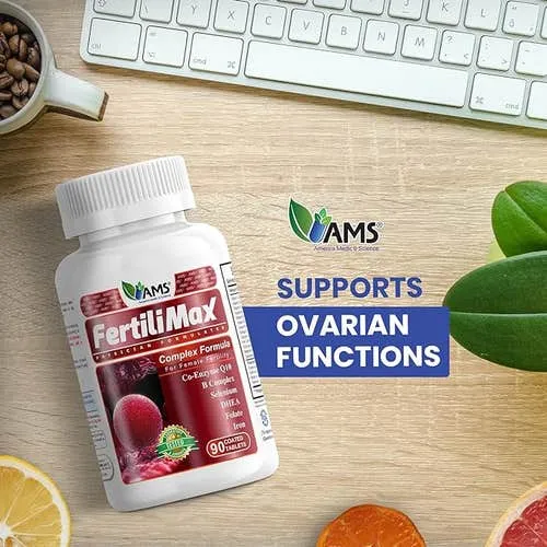 أقراص فرتيلي ماكس  AMS, Fertili Max, 90 Tablets أقراص فرتيلي ماكس AMS, Fertili Max, 90 Tablets