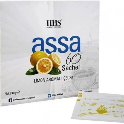 شاي الأعشاب الطبيعية بالليمون Assa - عبوة 60 كيس من HHS