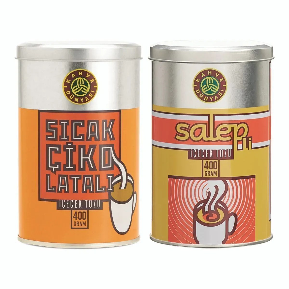 مجموعة سحلب وشوكولاتة ساخنة من كاهفي دونياسي Kahve Dünyası | عبوتان × 400 غرام | مشروبات دافئة شتوية فاخرة مجموعة سحلب وشوكولاتة ساخنة من كاهفي دونياسي Kahve Dünyası | عبوتان × 400 غرام | مشروبات دافئة شتوية فاخرة