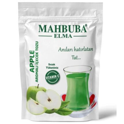 مسحوق شاي التفاح الأخضر من Mahbuba بنكهة مميزة سهل وسريع التحضير - 4 أكياس × 250 جم