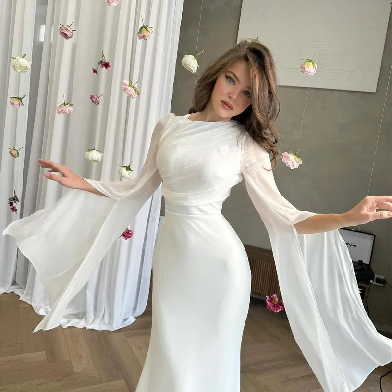 فستان بأكمام جناح الخفاش مناسب للجسم بأسعار معقولة فستان فاخر ومثير للنساء