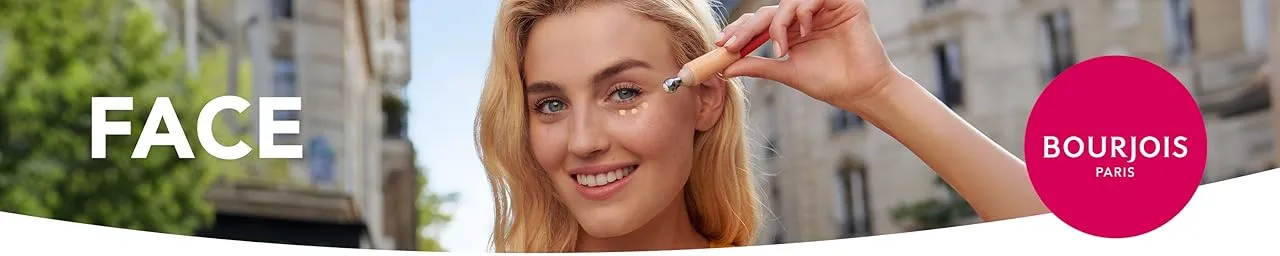 Bourjois هي علامة تجارية فرنسية متخصصة في مستحضرات التجميل، تأسست في باريس عام 1863. تُعرف بأسعارها المتوسطة وجودتها الجيدة، وتُعتبر من العلامات الكلاسيكية في عالم المكياج الأوروبي.