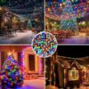 سلسلة أضواء ملونة لحفلات رمضان والعيد (16 مترًا) - 250 مصباح LED - سلسلة أضواء زفاف ملونة RGB تعمل بالكهرباء 220 فولت | متجر واو الأفضل ترينديول السعودية