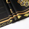 مفرش طاولة رمضان مبارك، زينة مسجد رمضان باللونين الأسود والذهبي، مفرش طاولة للمطبخ وغرفة الطعام على شكل هلال ونجمة وزهرة وفانوس، مناسب لعيد الفطر المبارك وحفلات المنزل | متجر واو الأفضل ترينديول السعودية