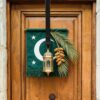 خطافات إكليل رمضان (قطعة واحدة)، علاقة إكليل للباب الأمامي، خطافات إكليل معدنية سوداء لتزيين عيد الفطر، علاقة خطاف متينة بطول 38 سم لعيد الحب والعيد ورمضان | متجر واو الأفضل ترينديول السعودية