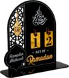 تقويم رمضان للعد التنازلي، تقويم عيد مبارك لتزيين طاولة رمضان - أسود | متجر واو الأفضل ترينديول السعودية