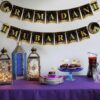 لافتة ورقية معلقة من بروكسيما دايركت، تحمل عبارة "رمضان مبارك"، تُستخدم كخلفية لتزيين جدران المنزل والحفلات الداخلية والخارجية. | متجر واو الأفضل ترينديول السعودية