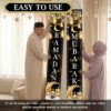 لافتة رمضان مباركة للباب، 180 × 30 سم / 71 × 12 بوصة، عيد سعيد! طقم زينة رمضان، زينة معلقة للباب، زينة داخلية/خارجية، حفلة عيد الفطر| متجر واو الأفضل ترينديول السعودية