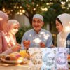 ٢٤ كيسًا من أكياس هدايا رمضان كريم، مقاس ٤.٩٢ × ٣.٠٣ بوصة، حاملات بطاقات هدايا محظوظة مع مجموعة ملصقات، تصميم زهرة القمر بالألوان المائية، زينة أظرف ورقية للعيد وحفلات رمضان...| متجر واو الأفضل ترينديول السعودية