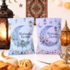 ٢٤ كيسًا من أكياس هدايا رمضان كريم، مقاس ٤.٩٢ × ٣.٠٣ بوصة، حاملات بطاقات هدايا محظوظة مع مجموعة ملصقات، تصميم زهرة القمر بالألوان المائية، زينة أظرف ورقية للعيد وحفلات رمضان...| متجر واو الأفضل ترينديول السعودية