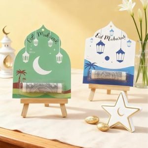 ٦ قطع من بطاقات حامل النقود لعيد مبارك، وأظرف نقود رمضانية مزخرفة لتقديم الهدايا النقدية، وحامل للشيكات والنقود وأحمر الشفاه مع غطاء بلاستيكي ولاصق لحفلات إفطار الأطفال المسلمين | متجر واو الأفضل ترينديول السعودية